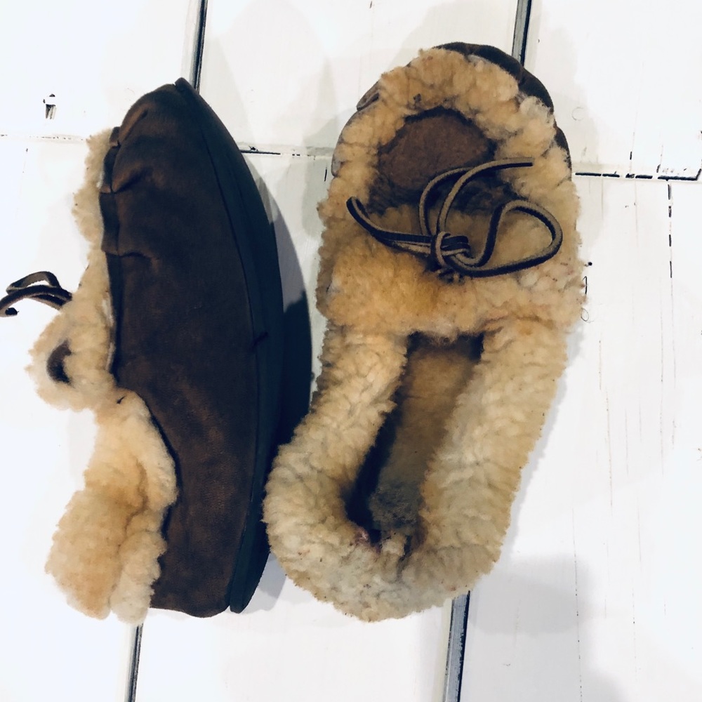 TeePee Creepers Wool and Leather Slippers